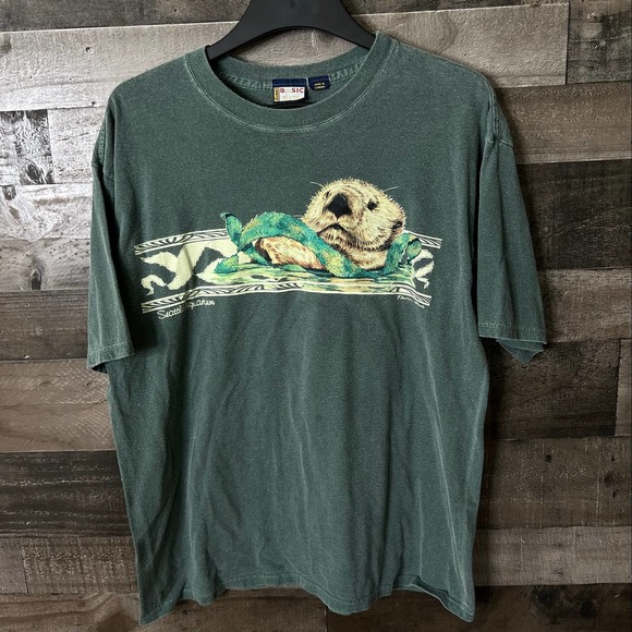 SOLD VTG Otter T Shirt XL - Picture 1 of 3